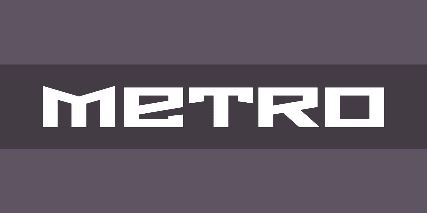 Font Metro